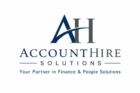 AccountHire Solutions logo – trusted global partner in accounting, bookkeeping, finance analysis, and business process outsourcing.